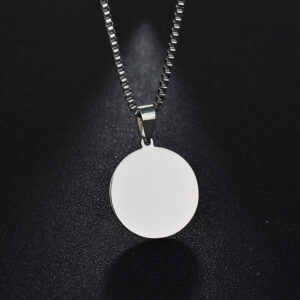 Collier pendentif gravé nom et Photo 13