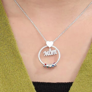 Collier pendentif circulaire personnalisé 11