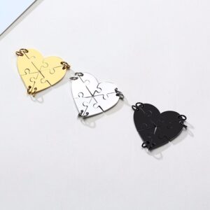 Colliers pendentifs puzzle personnalisés pour famille 12 Colliers pendentifs puzzle personnalisés pour famille 12