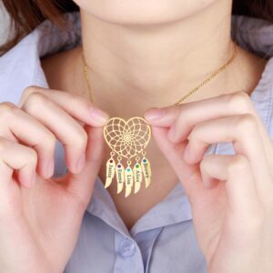 Collier capteur rêves personnalisé 14