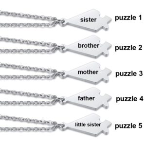 Pendentifs séparables gravé initiales – 5 pièces 10