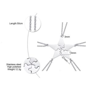 Pendentifs séparables gravé initiales – 5 pièces 12