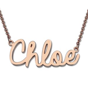 Collier prénom personnalisé 3D pour Femmes 10