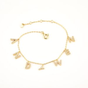 Bracelet personnalisé prénom avec lettres 9