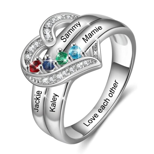 Bague personnalisée Femme 1 à 8 prénoms 3