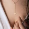 Long collier classique avec pendentifs cœur 6