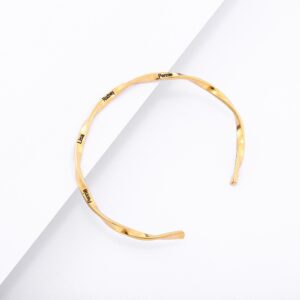 Bracelet en spirale personnalisés prénoms 10