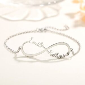 Bracelet infini personnalisé pour femmes 8 Bracelet infini personnalisé pour femmes 8