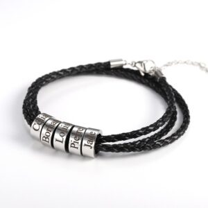 Bracelet personnalisé noms de famille pour hommes 16