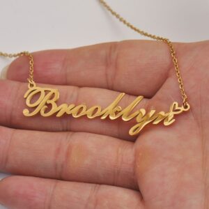 Collier pendentif coeur personnalisé prénom 14