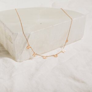 Collier prénom lettres séparées 8