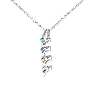 Collier pendentif spirale personnalisé 11