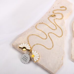 Pendentif personnalisé en émail marguerite 8