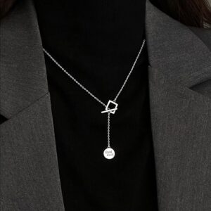 Collier pendentifs Carré et Cercle 11