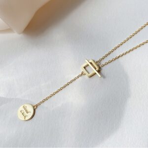 Collier pendentifs Carré et Cercle 13