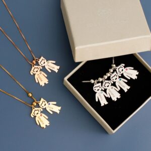 Collier pendentifs Garçons-Filles personnalisé 10 Collier pendentifs Garçons-Filles personnalisé 10