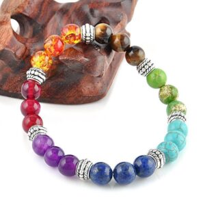 Ensemble collier-bracelet pierre chakra 10