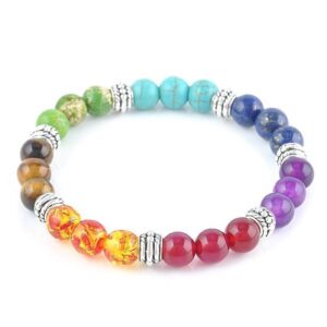 Ensemble collier-bracelet pierre chakra 11