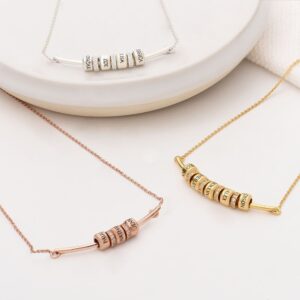 Beau collier à breloques personnalisées 14