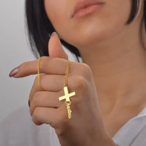 Collier pendentif croix personnalisé 9 Collier pendentif croix personnalisé 9