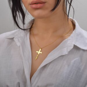 Collier pendentif croix personnalisé 10 Collier pendentif croix personnalisé 10