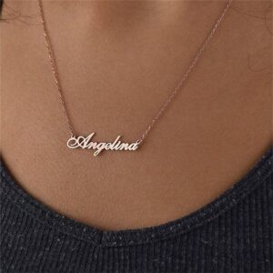 Collier nom personnalisé pour femme 8