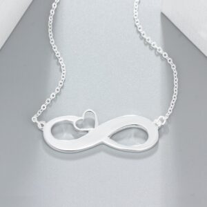 Pendentif Cœur Infini personnalisé 8