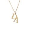 Collier 2 lettres initiales 12