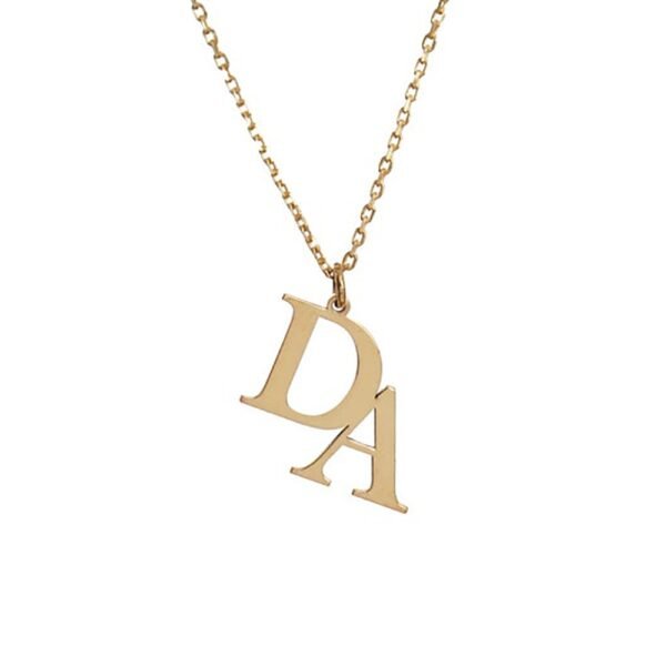 Collier 2 lettres initiales 6
