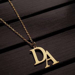 Collier 2 lettres initiales 13