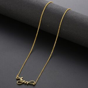 Collier personnalisé lettres d’ange 11