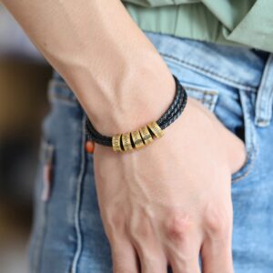 Bracelet personnalisé noms de famille pour hommes 12