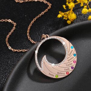 Collier pendentif personnalisé prénoms famille 13