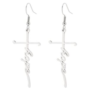 Boucles d’oreilles en croix personnalisées 11