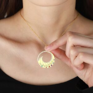 Collier pendentif personnalisé prénoms famille 16