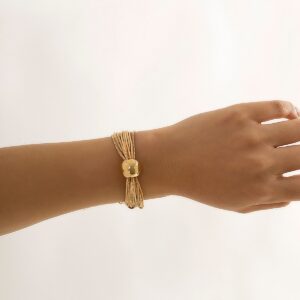 Bracelet style cubain pour femme 15 Bracelet style cubain pour femme 15