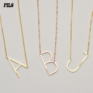 Collier Initial avec nom personnalisé 9