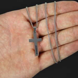 Collier pendentif en croix personnalisé 10