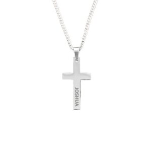 Collier pendentif en croix personnalisé 12