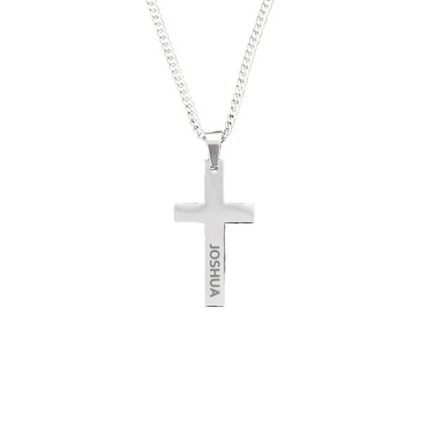 Collier pendentif en croix personnalisé 6