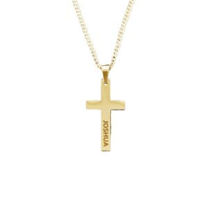 Collier pendentif en croix personnalisé 11