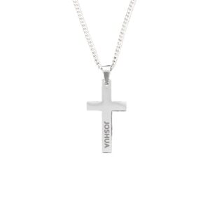 Collier pendentif en croix personnalisé 14