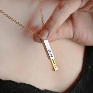 Collier pendentif à barre pour femmes 10 Collier pendentif à barre pour femmes 10