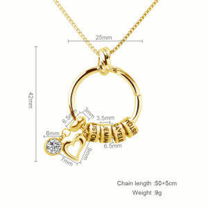 Collier Linda gravées prénoms pour femme 17 Collier Linda gravées prénoms pour femme 17
