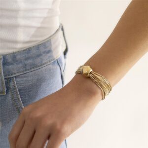 Bracelet style cubain pour femme 24 Bracelet style cubain pour femme 24
