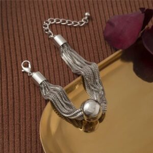 Bracelet style cubain pour femme 23 Bracelet style cubain pour femme 23