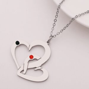Collier Double Cœurs personnalisés 14