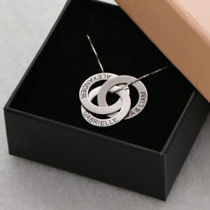 Collier pendentifs anneaux gravés pour femmes 14 Collier pendentifs anneaux gravés pour femmes 14