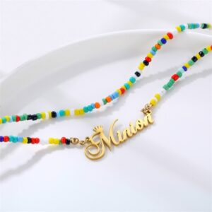 Collier avec perles personnalisé pour femmes 11