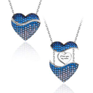 Pendentif cocon coeur personnalisé pour femmes
